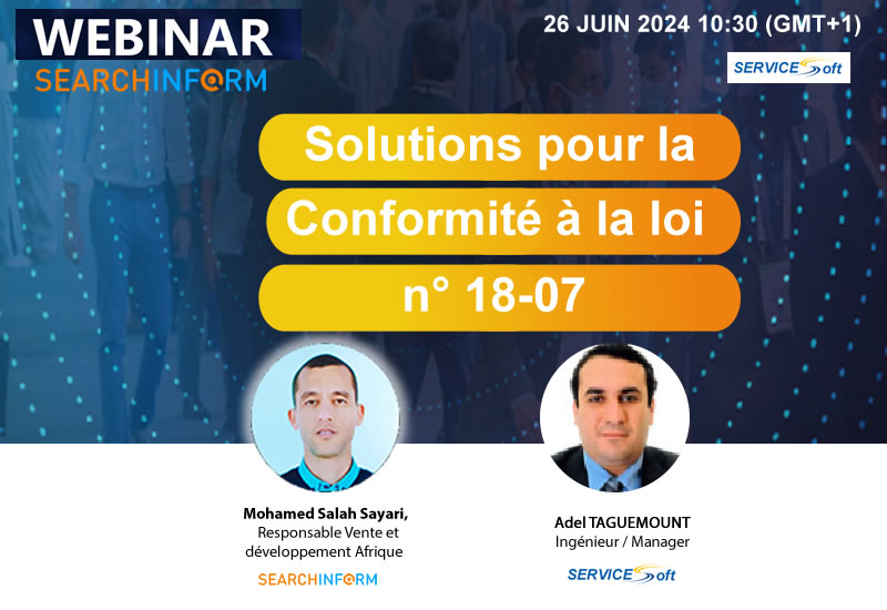 Solutions pour la conformité à la loi n° 18-07 Solutions pour la conformité à la loi n° 18-07